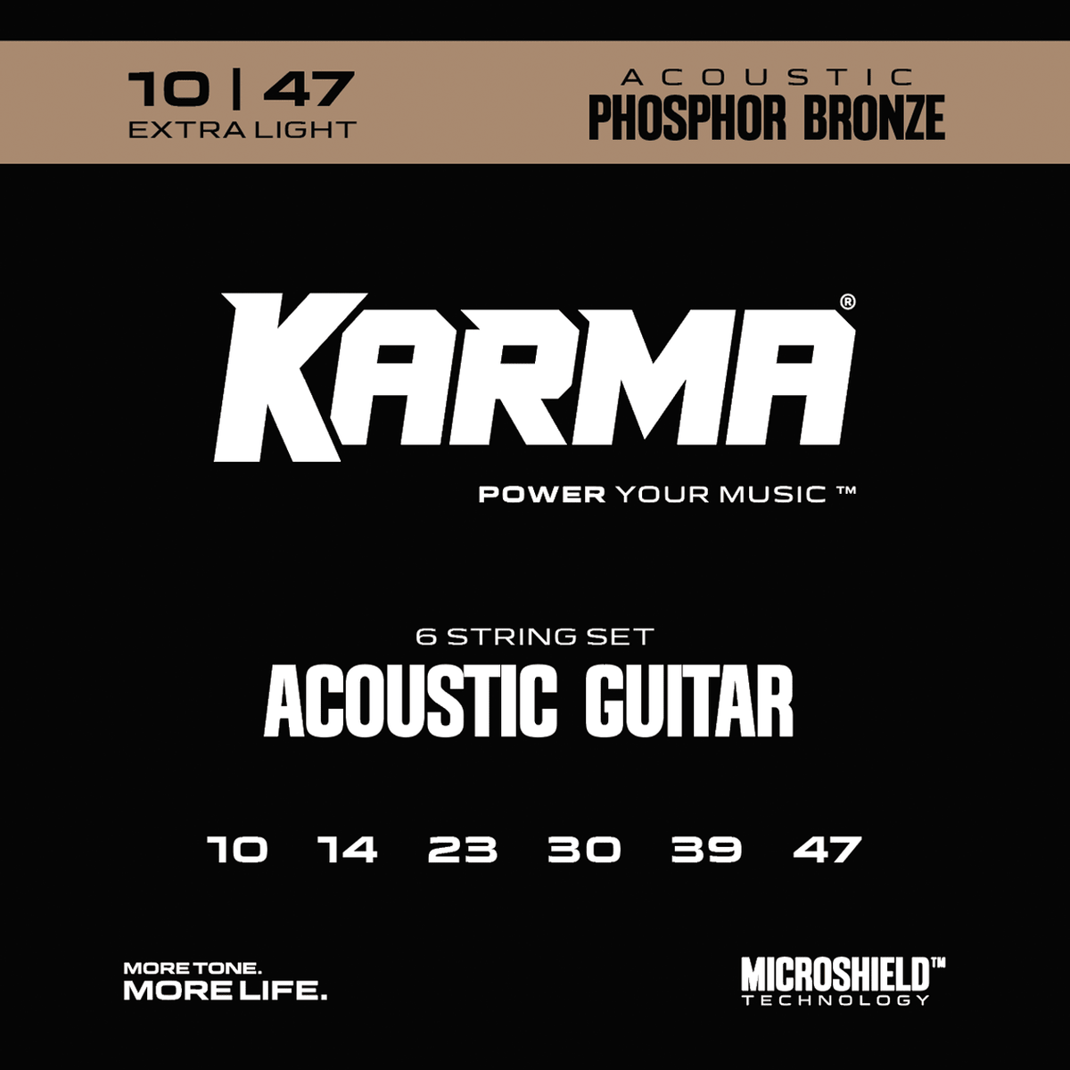 10|47 PHOSPHOR BRONZE : Acoustic Guitar Strings - Karma Guitars, Inc.