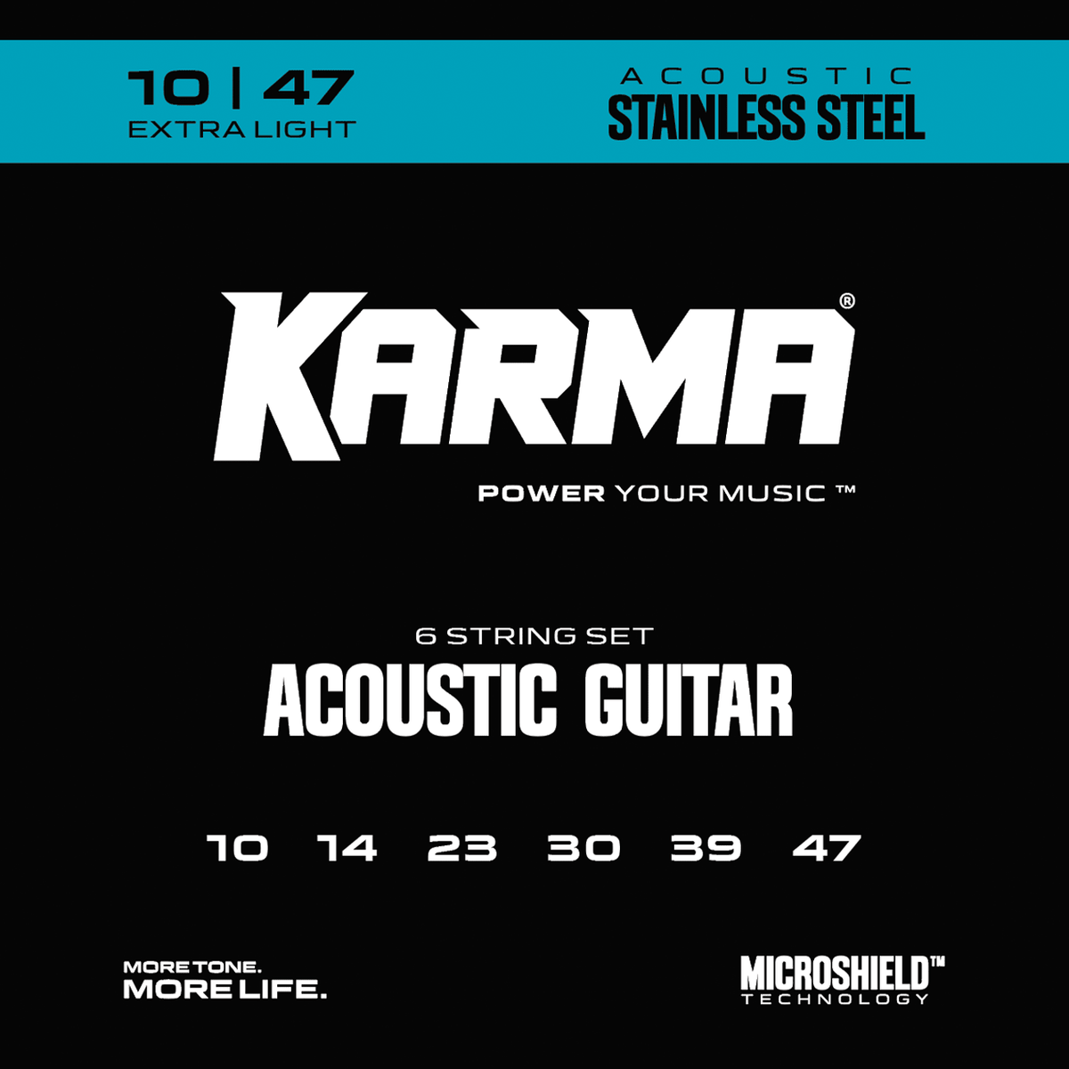 10|47 STAINLESS STEEL : Acoustic Guitar Strings - Karma Guitars, Inc.