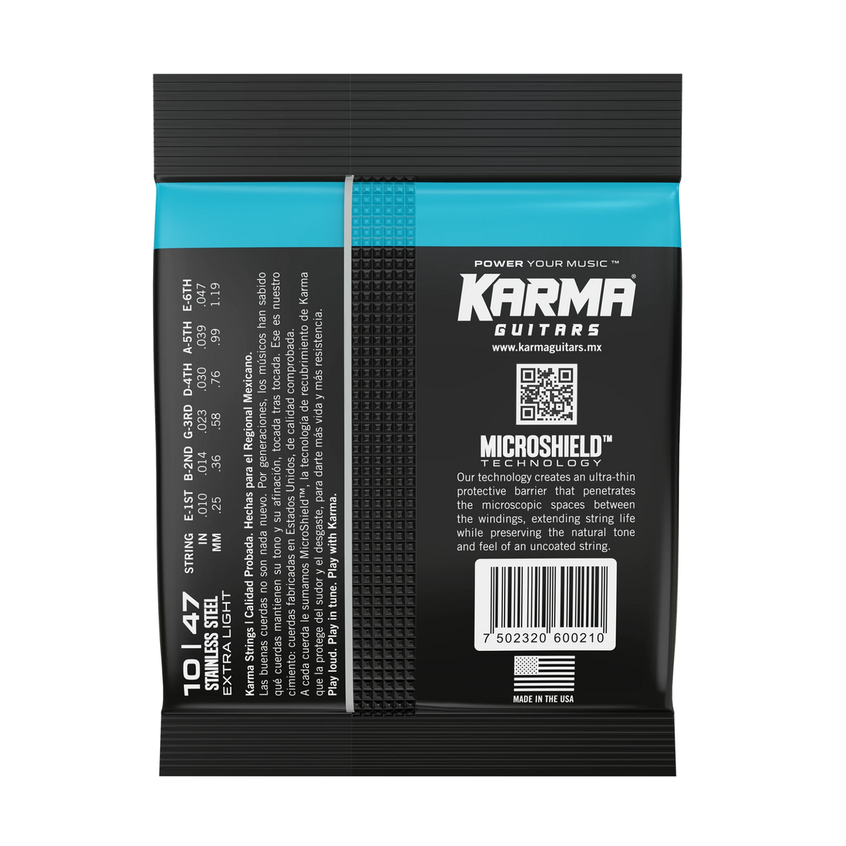 10|47 STAINLESS STEEL : Acoustic Guitar Strings - Karma Guitars, Inc.