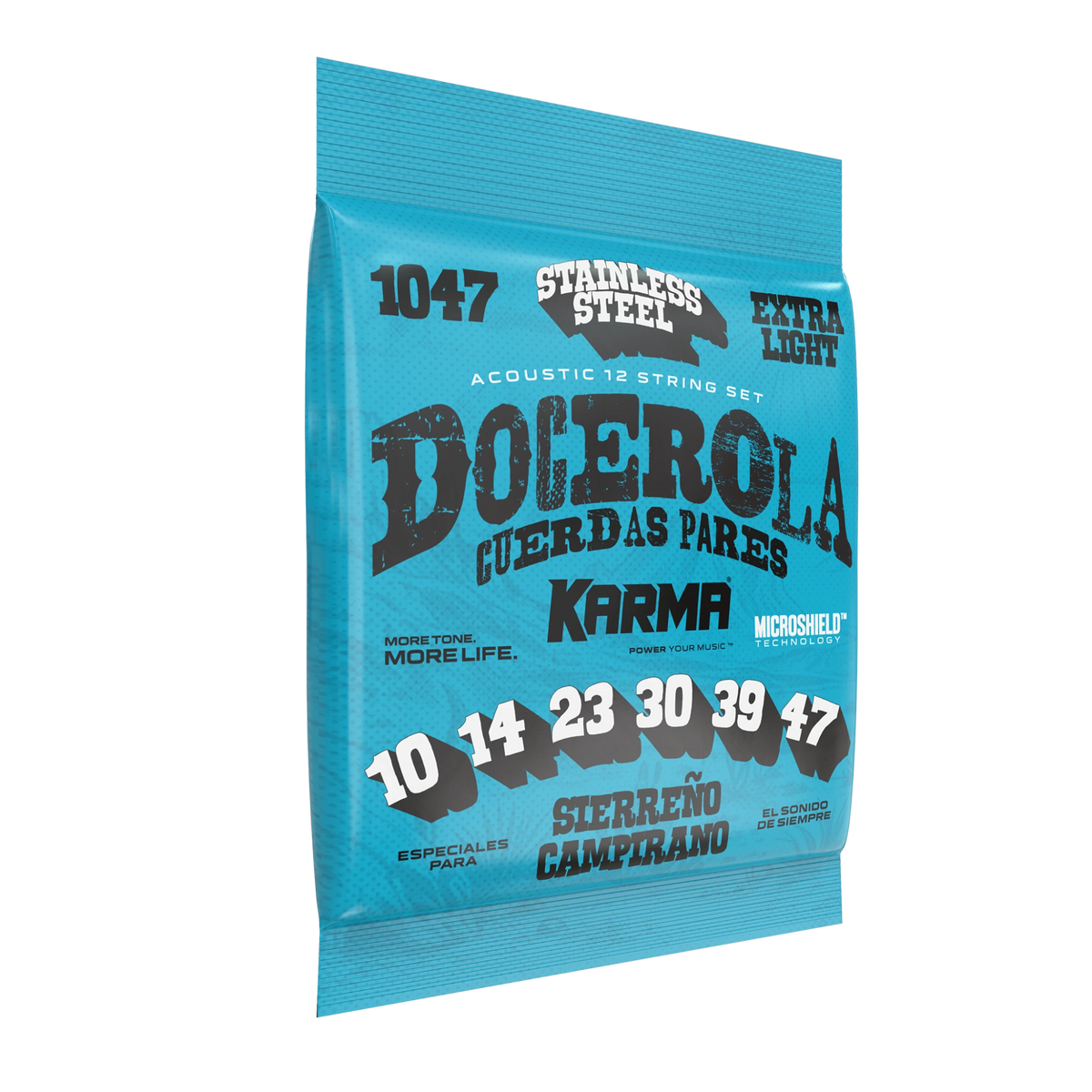 10|47 STAINLESS STEEL : Docerola Guitar Strings (Pares) - Karma Guitars, Inc.