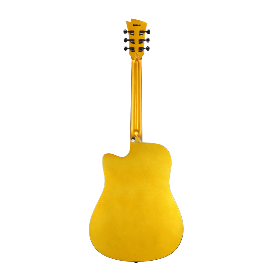 Guitarra Karma Legend 6-GLD Pro Deluxe Series Dorada sparkle (armonía)