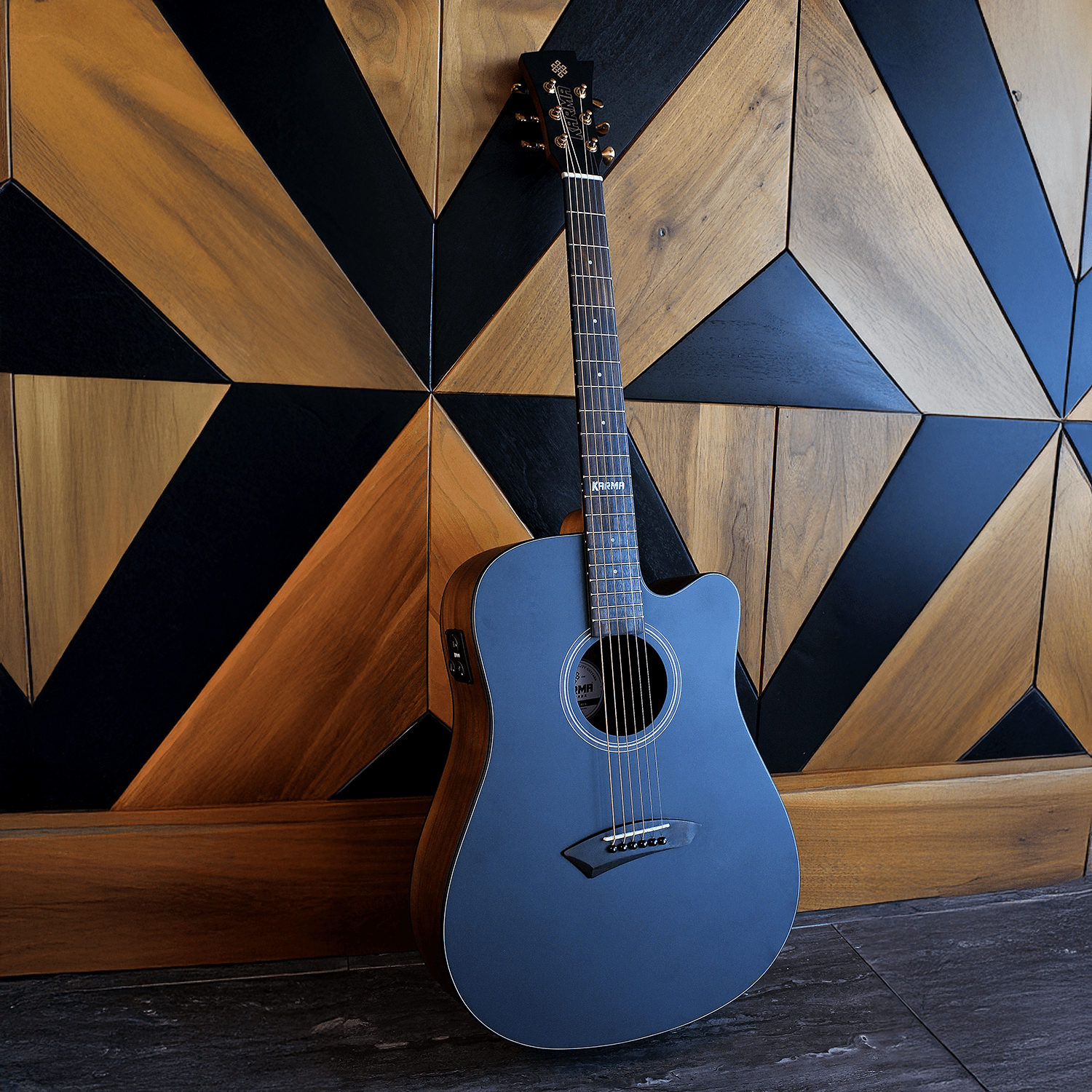 LOTUS 6 - BLK | (Left - Handed) - Karma Guitars, Inc.