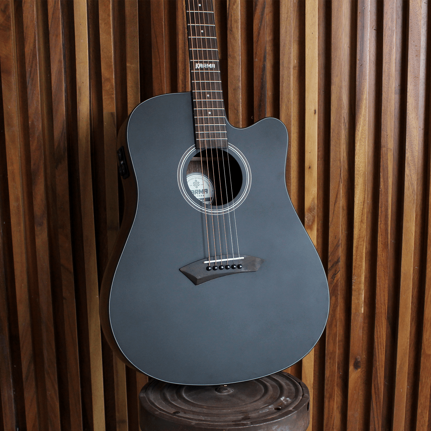 LOTUS 6 - BLK | (Left - Handed) - Karma Guitars, Inc.