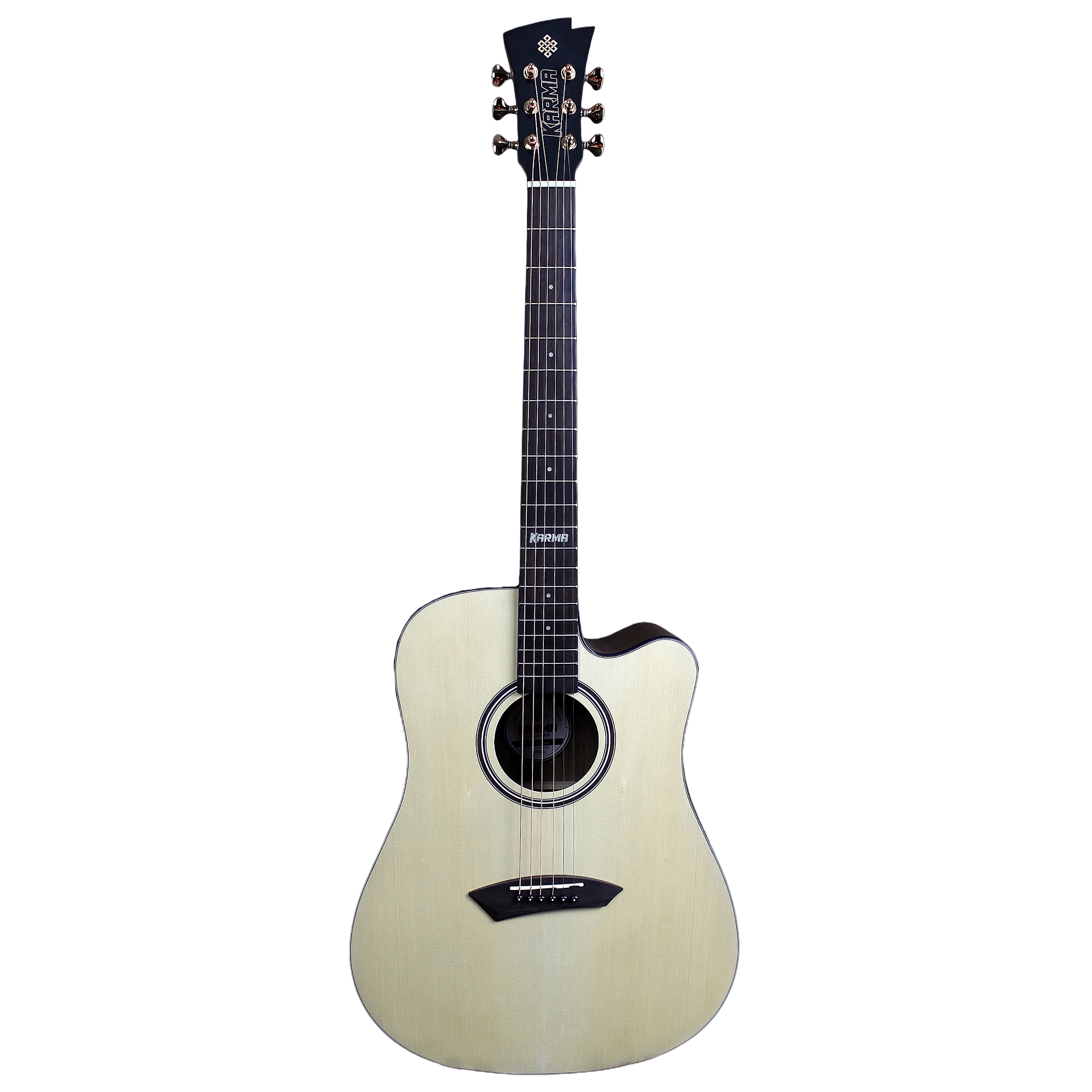 LOTUS 6 - NAT | (Left - Handed) - Karma Guitars, Inc.