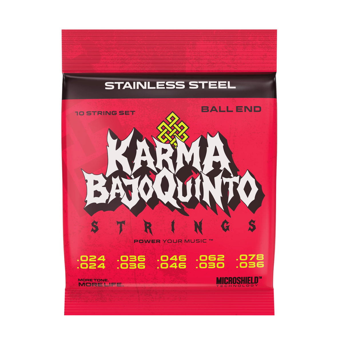 STAINLESS STEEL : Bajo Quinto Strings (Ball End) - Karma Guitars, Inc.