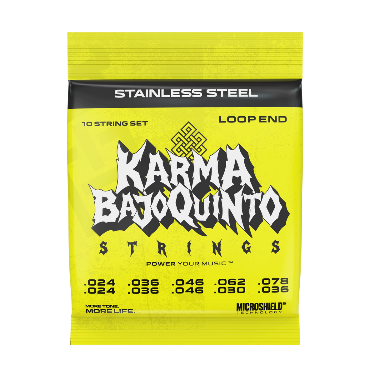 STAINLESS STEEL : Bajo Quinto Strings (Loop End) - Karma Guitars, Inc.