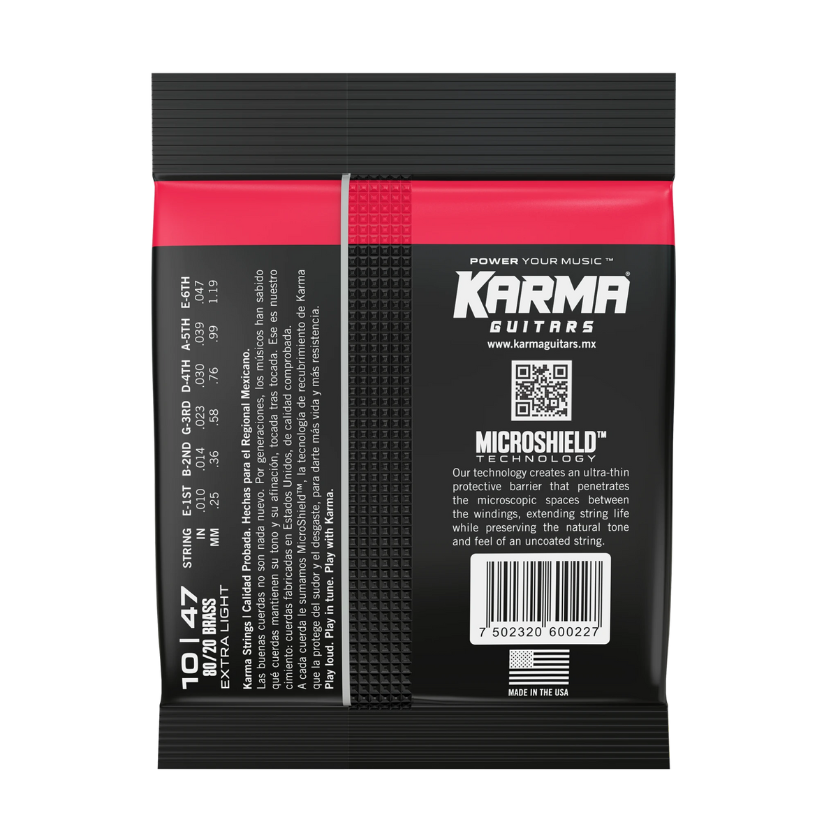 10|47 80/20 BRONZE : Acoustic Guitar Strings - Karma Guitars, Inc.