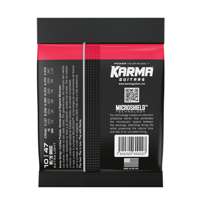 10|47 80/20 BRONZE : Acoustic Guitar Strings - Karma Guitars, Inc.