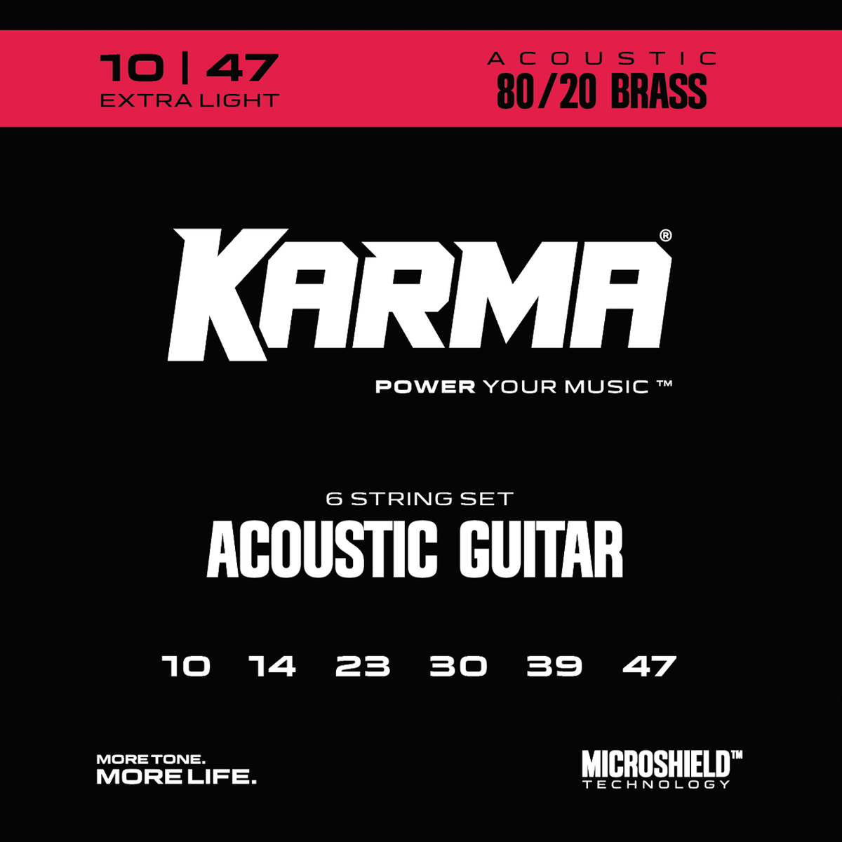 10|47 80/20 BRONZE : Acoustic Guitar Strings - Karma Guitars, Inc.
