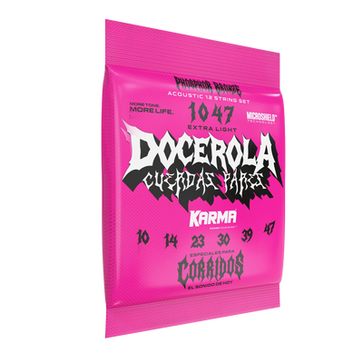 10|47 PHOSPHOR BRONZE : Docerola Guitar Strings (Pares) - Karma Guitars, Inc.