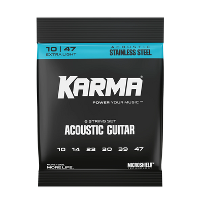 10|47 STAINLESS STEEL : Acoustic Guitar Strings - Karma Guitars, Inc.
