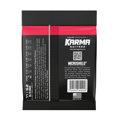 11|52 80/20 BRONZE : Acoustic Guitar Strings - Karma Guitars, Inc.