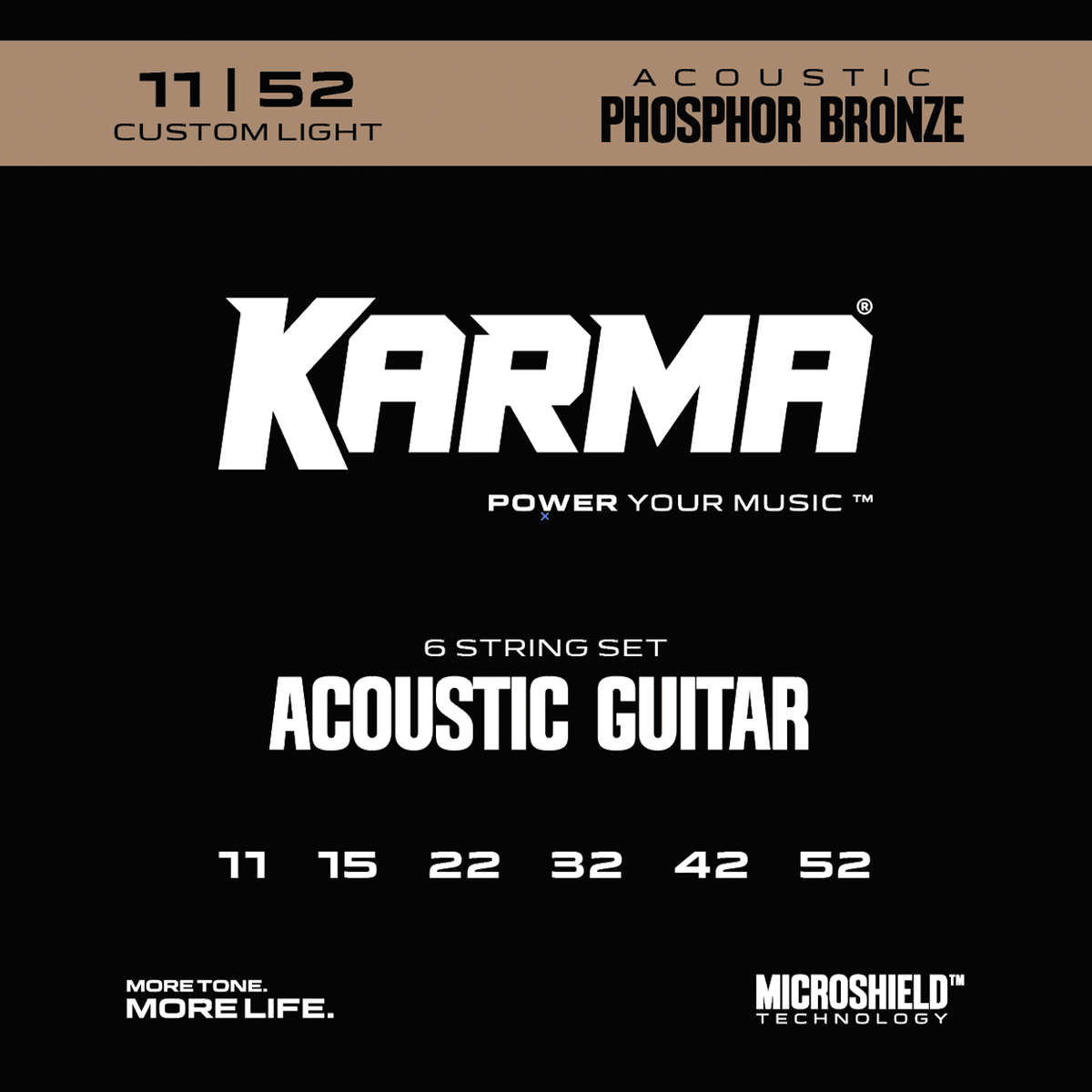 11|52 PHOSPHOR BRONZE : Acoustic Guitar Strings - Karma Guitars, Inc.