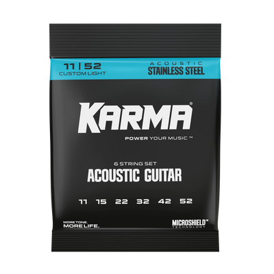 11|52 STAINLESS STEEL : Acoustic Guitar Strings - Karma Guitars, Inc.