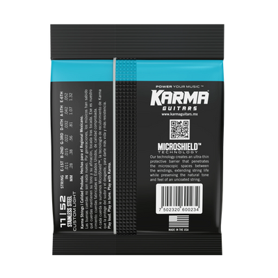 11|52 STAINLESS STEEL : Acoustic Guitar Strings - Karma Guitars, Inc.