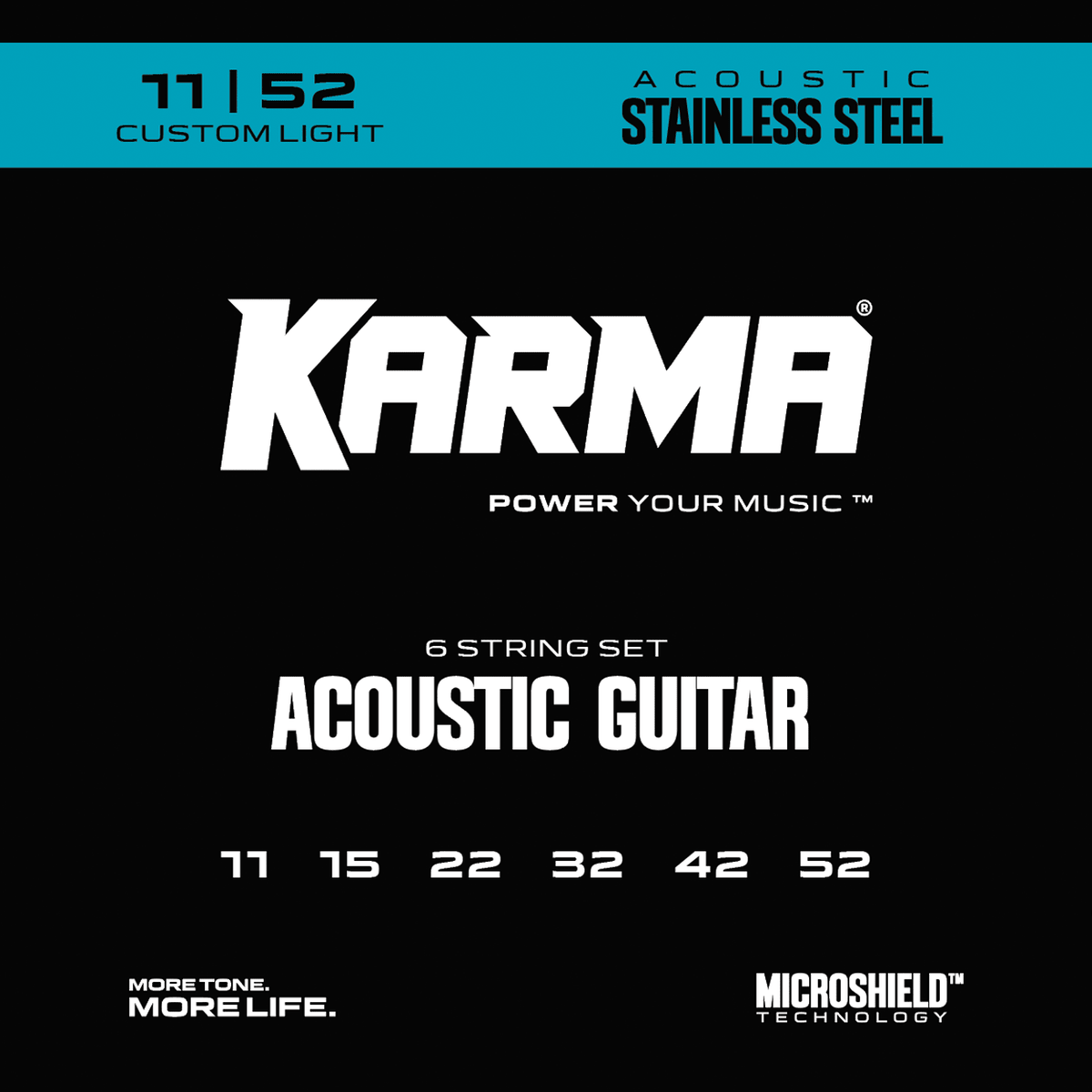 11|52 STAINLESS STEEL : Acoustic Guitar Strings - Karma Guitars, Inc.