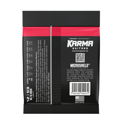 12|53 80/20 BRONZE : Acoustic Guitar Strings - Karma Guitars, Inc.