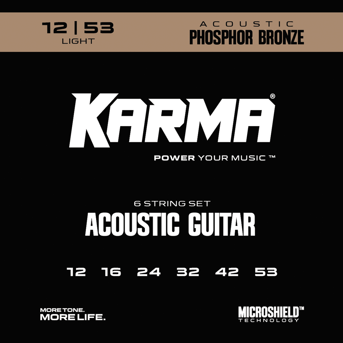 12|53 PHOSPHOR BRONZE : Acoustic Guitar Strings - Karma Guitars, Inc.