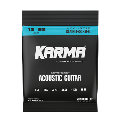 12|53 STAINLESS STEEL : Acoustic Guitar Strings - Karma Guitars, Inc.