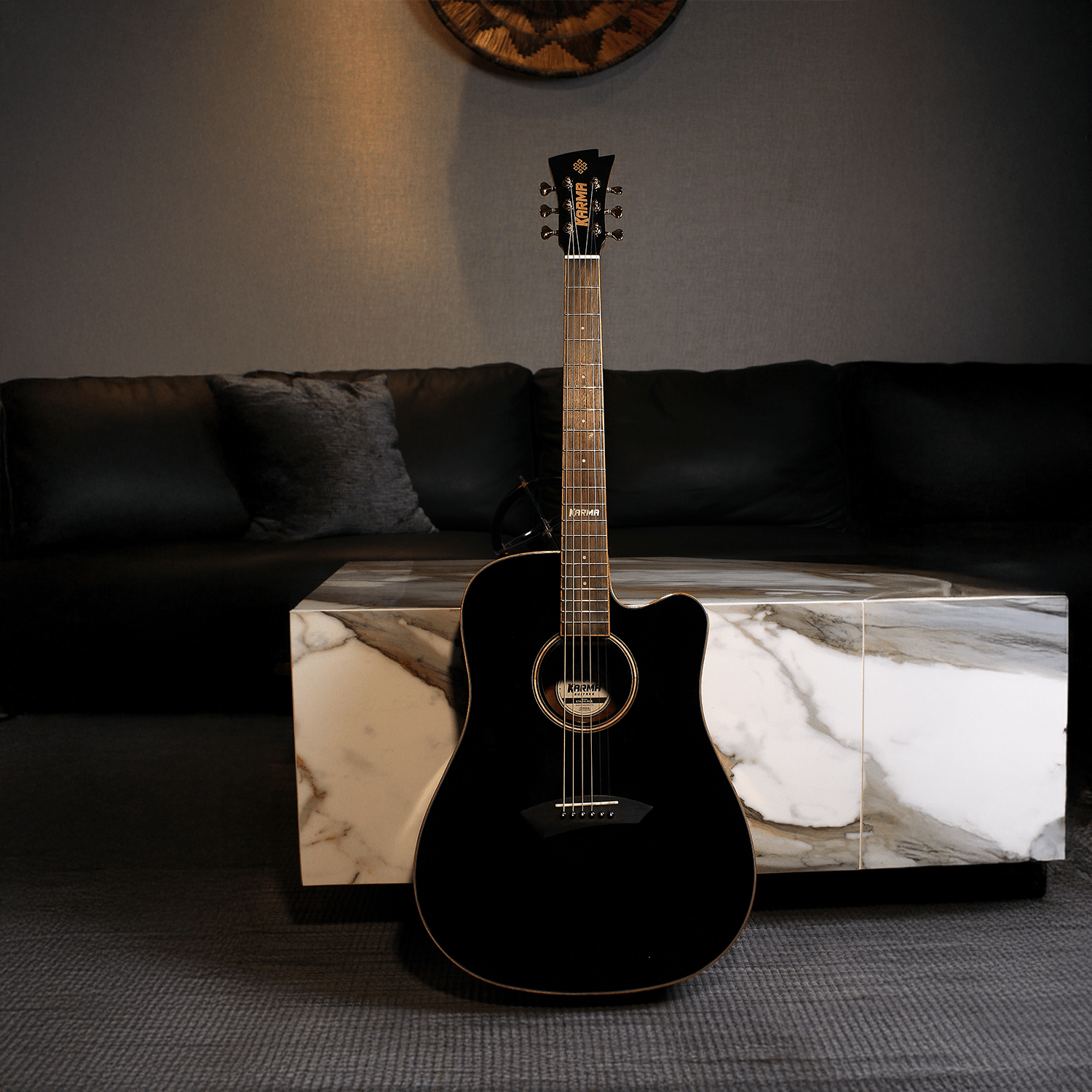 ENSO 6 - BLK + ESTUCHE RÍGIDO | (Left - Handed) - Karma Guitars, Inc.