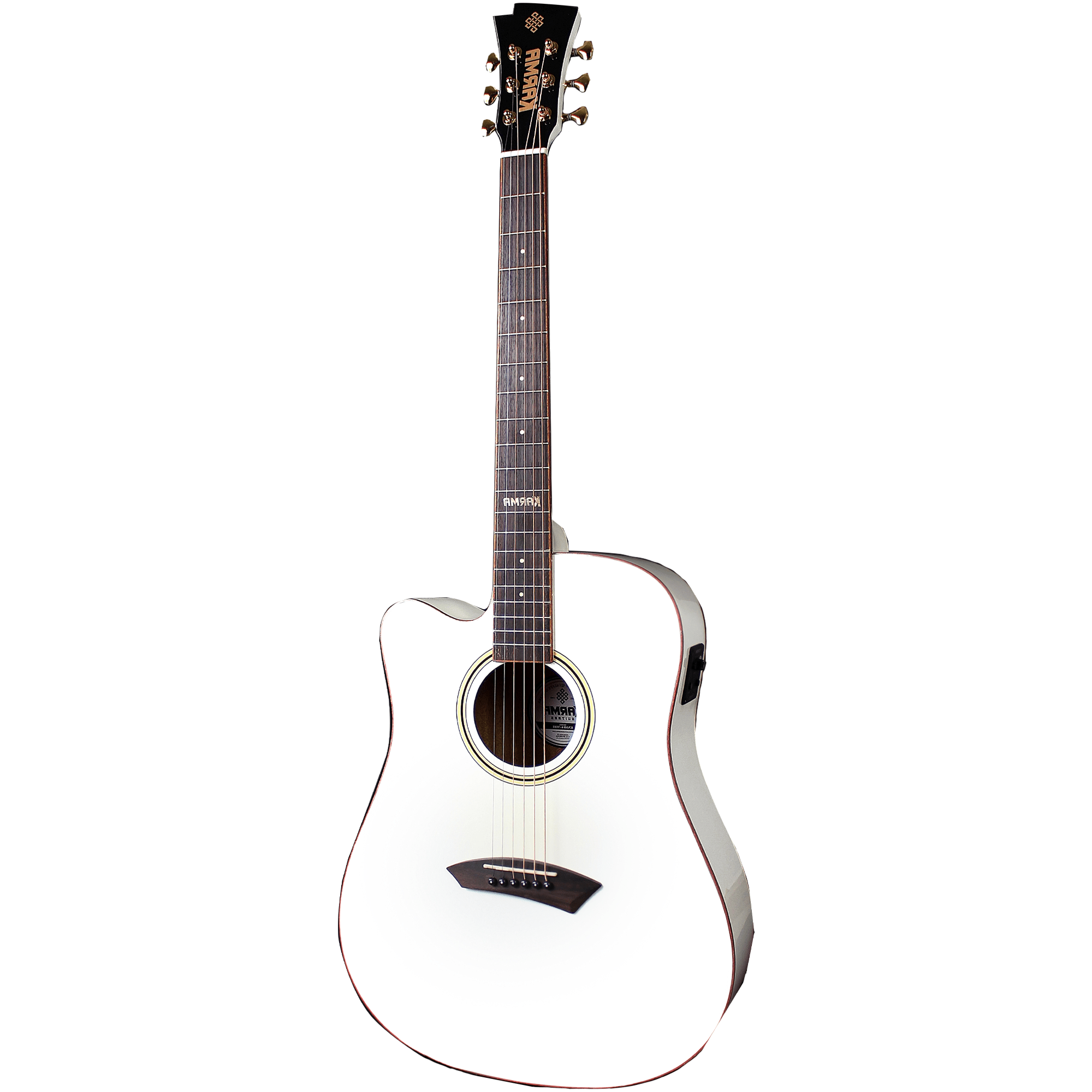 ENSO 6 - WHI + ESTUCHE RÍGIDO | (Left - Handed) - Karma Guitars, Inc.
