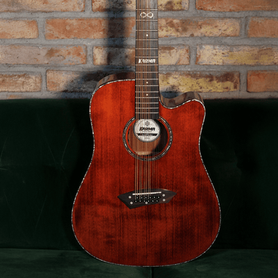 INFINITY 12 - BUR + ESTUCHE RÍGIDO | (Left - Handed) - Karma Guitars, Inc.