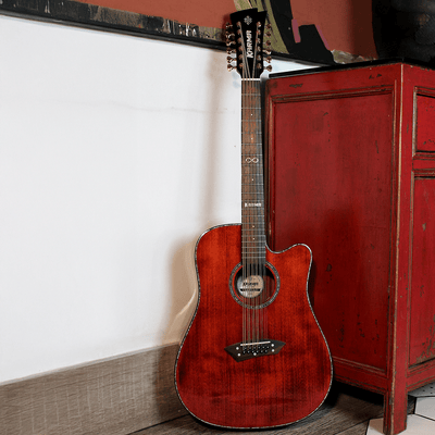 INFINITY 12 - BUR + ESTUCHE RÍGIDO | (Left - Handed) - Karma Guitars, Inc.