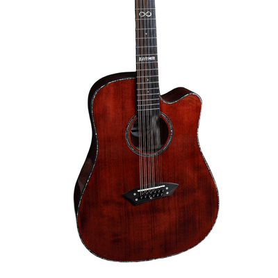 INFINITY 12 - BUR + ESTUCHE RÍGIDO | (Left - Handed) - Karma Guitars, Inc.