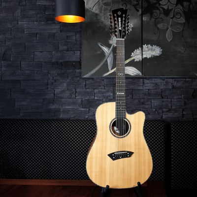 INFINITY 12 - NAT + ESTUCHE RÍGIDO | (Left - Handed) - Karma Guitars, Inc.