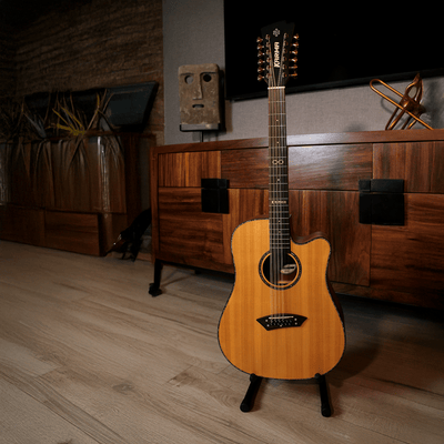 INFINITY 12 - NAT + ESTUCHE RÍGIDO | (Left - Handed) - Karma Guitars, Inc.