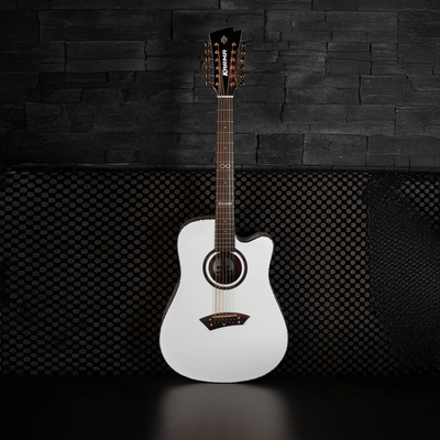 INFINITY 12 - WHI + ESTUCHE RÍGIDO | (Left - Handed) - Karma Guitars, Inc.