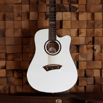 INFINITY 12 - WHI + ESTUCHE RÍGIDO | (Left - Handed) - Karma Guitars, Inc.