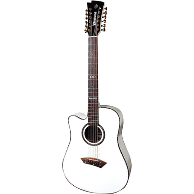 INFINITY 12 - WHI + ESTUCHE RÍGIDO | (Left - Handed) - Karma Guitars, Inc.