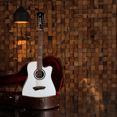 INFINITY 12 - WHI + ESTUCHE RÍGIDO | (Left - Handed) - Karma Guitars, Inc.