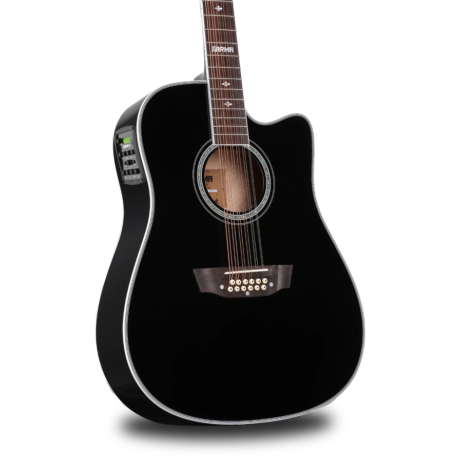 Docerola Karma Enso 12-BLK, negro brillante