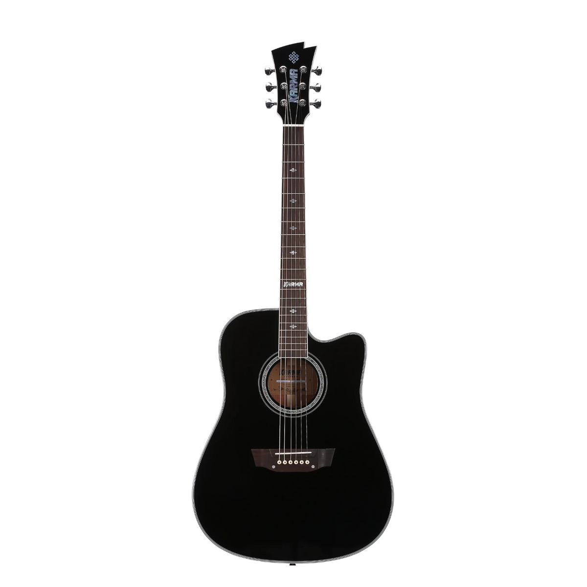Guitarra Karma Enso 6-BLK negra (armonía), Pro Series
