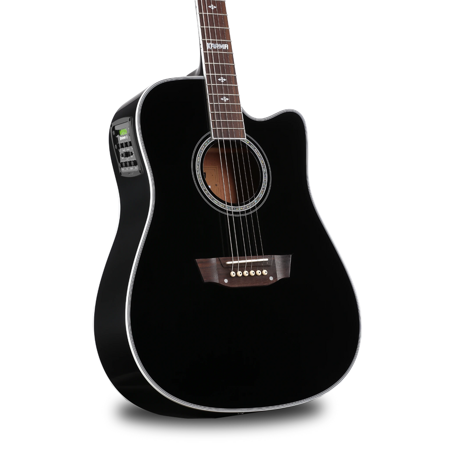 Guitarra Karma Enso 6-BLK negra (armonía), Pro Series