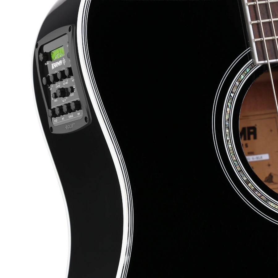 Guitarra Karma Enso 6-BLK negra (armonía), Pro Series