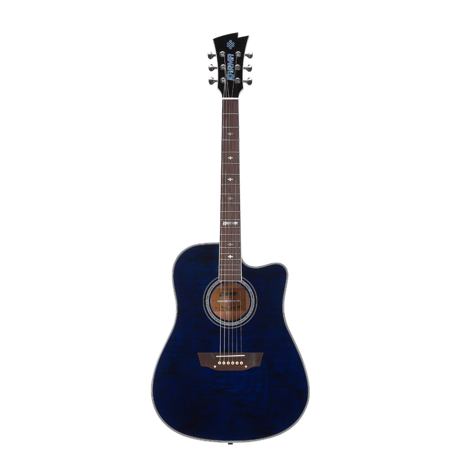 Guitarra Karma Enso 6-RB azul royal (armonía), Pro Series