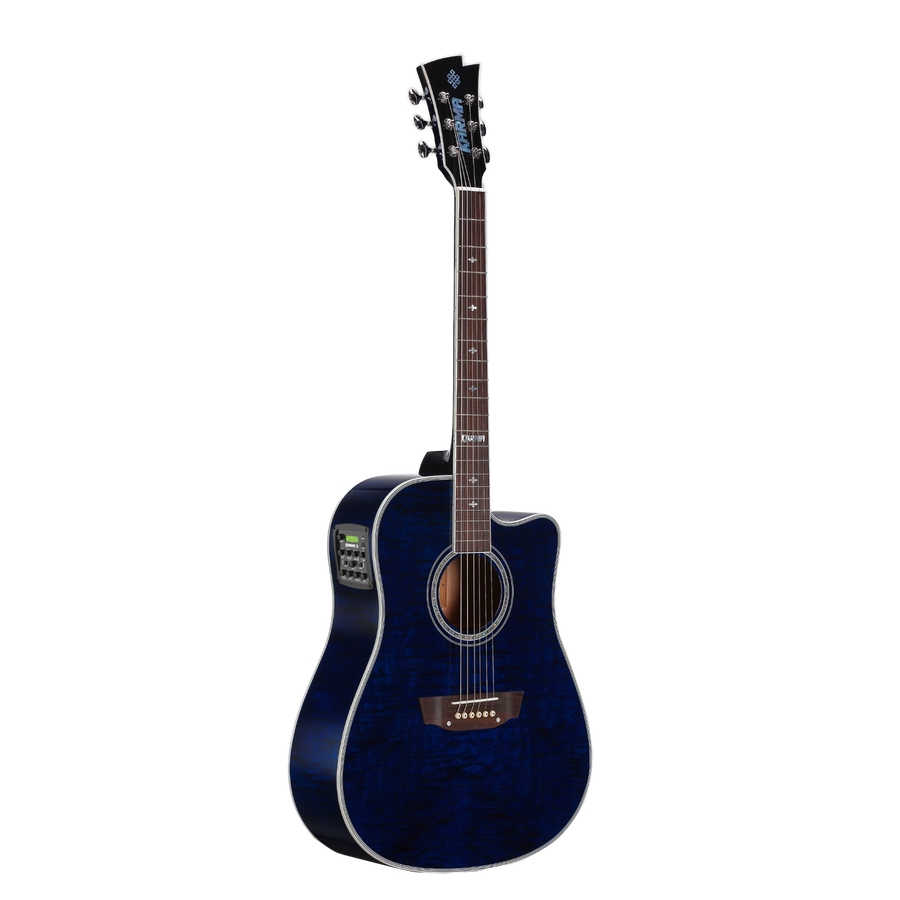 Guitarra Karma Enso 6-RB azul royal (armonía), Pro Series