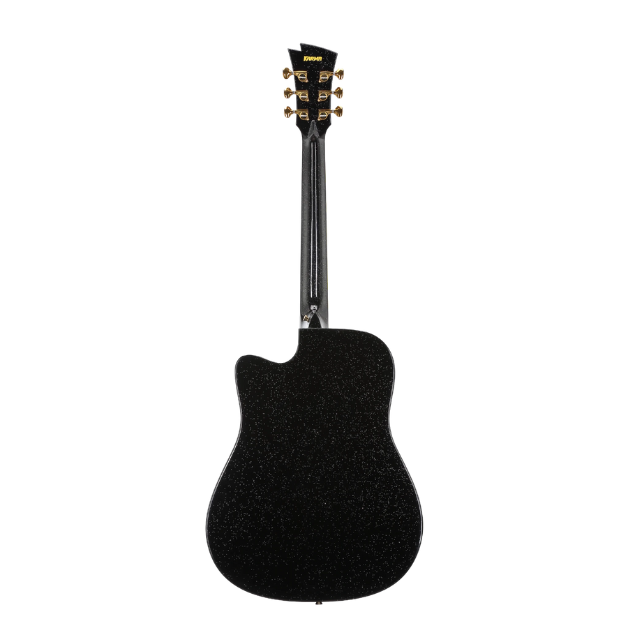 Guitarra Karma Legend 6-BLK (armonía), Negro Sparkle