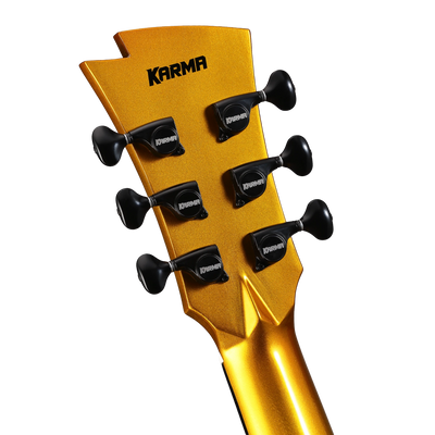 Guitarra Karma Legend 6-GLD Pro Deluxe Series Dorada sparkle (armonía)