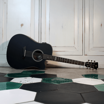 LOTUS 6 - BLK | (Left - Handed) - Karma Guitars, Inc.