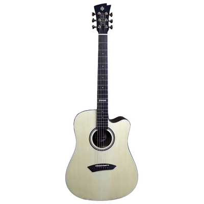 LOTUS 6 - NAT | (Left - Handed) - Karma Guitars, Inc.