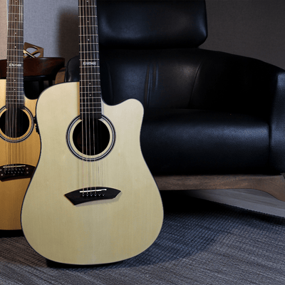 LOTUS 6 - NAT | (Left - Handed) - Karma Guitars, Inc.