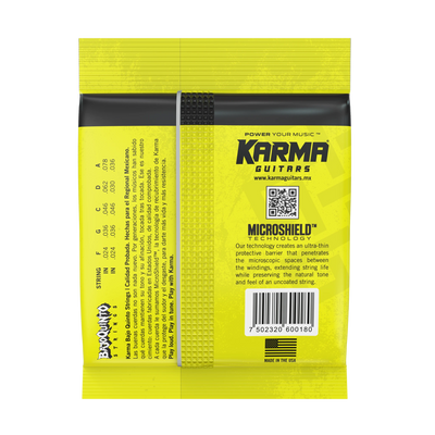 STAINLESS STEEL : Bajo Quinto Strings (Loop End) - Karma Guitars, Inc.