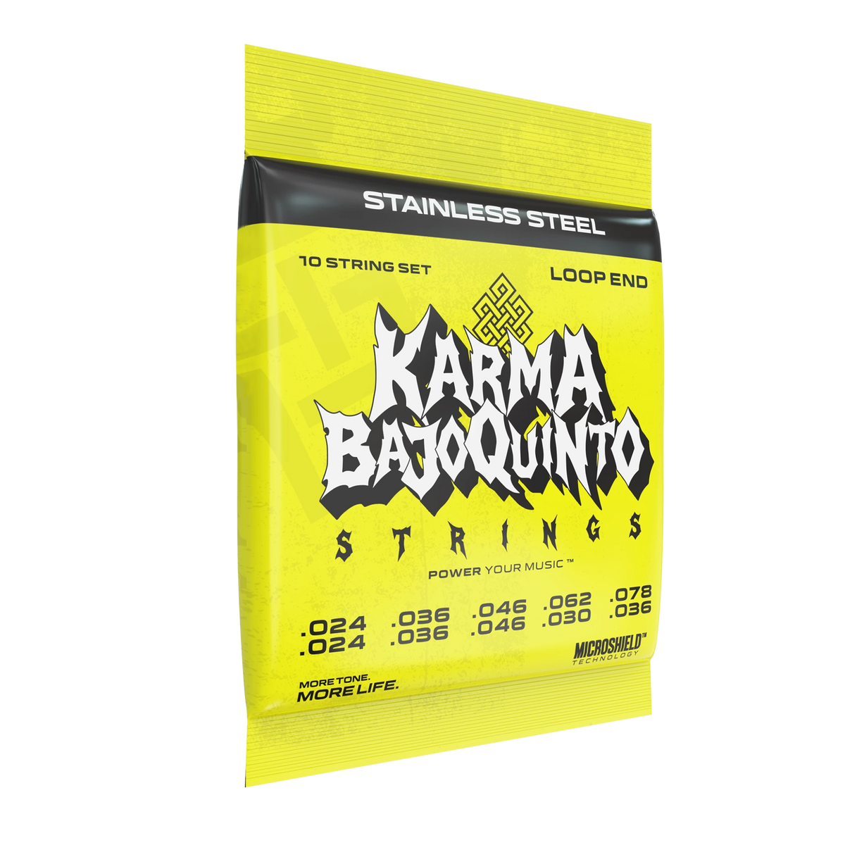 STAINLESS STEEL : Bajo Quinto Strings (Loop End) - Karma Guitars, Inc.