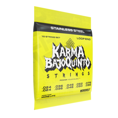 STAINLESS STEEL : Bajo Quinto Strings (Loop End) - Karma Guitars, Inc.